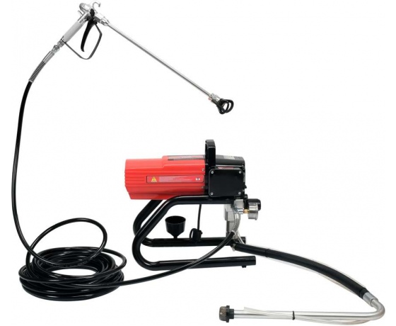 Фото 2 - Малярна станція гідродинамічна мережева 230В YATO, 480 Вт, подача- 2 л/хв, шланг- 15 м