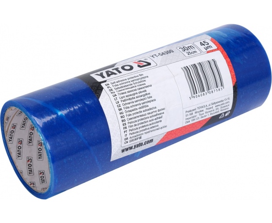 Фото 2 - Плівка cамоклеюча захисна YATO, l= 30 м, w= 25 см, t= 45 мкр