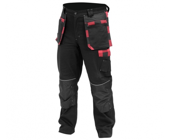 Фото 2 - Штани робочі YATO REBAR, розмір XXL; 14 кишень, 97%- бавовна, 3%-еластан