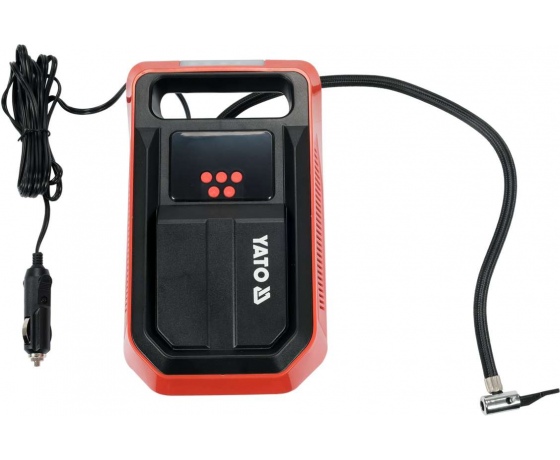 Фото 3 - Компресор автомобільний з електрон. дисплеєм YATO: 12 В, 120 Вт, тиск- 1 МПа, 25л/хв, кабель- 3 м