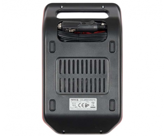 Фото 4 - Компресор автомобільний з електрон. дисплеєм YATO: 12 В, 120 Вт, тиск- 1 МПа, 25л/хв, кабель- 3 м