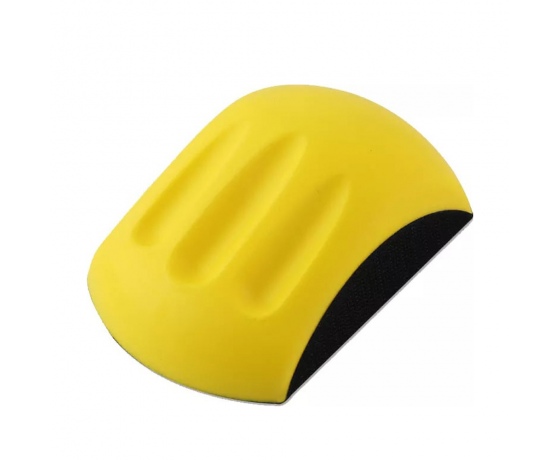 Фото 2 - Блок шлифовальный ручной полиуретановый Ø150мм с липучкой (прямоугольный) SIGMA (9110181)