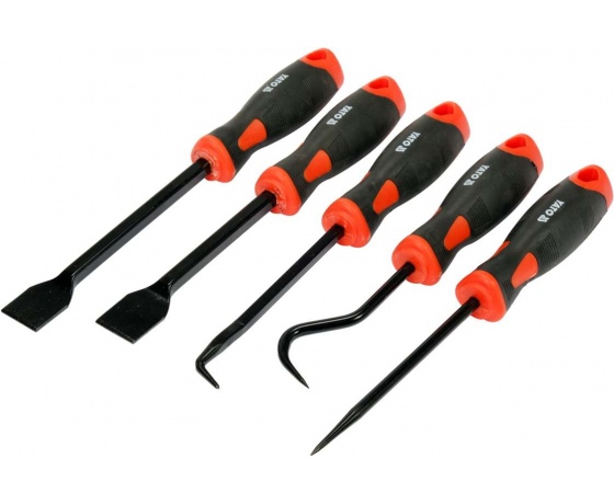 Фото 3 - Набір гачків і скребків з ручкою YATO l= 225-240 мм, компл. 5 шт