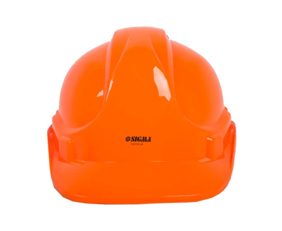 Фото 2 - Каска строительная 8 точек крепления (оранжевая) SIGMA (9414531)