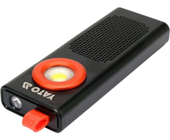 Фото 3 - Ліхтар світлодіодний акумул. YATO Li-Po 3.7 В, 2000 mАГод, 500 Lm, динамік 3W Bluetooth