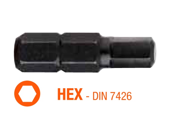 Фото 2 - Насадка викруткова INDUSTRY USH HEX 2.5 x 25 мм 10 шт