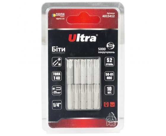 Фото 2 - Биты TORX 40×25мм ¼