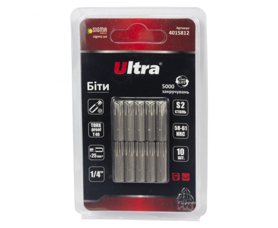 Фото 2 - Биты TORX-proof 40×25мм ¼