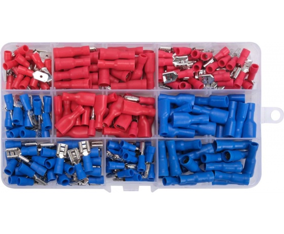 Фото 3 - Набір електричних роз'ємів з ізоляцією і клем YATO : 240 шт, в футлярі