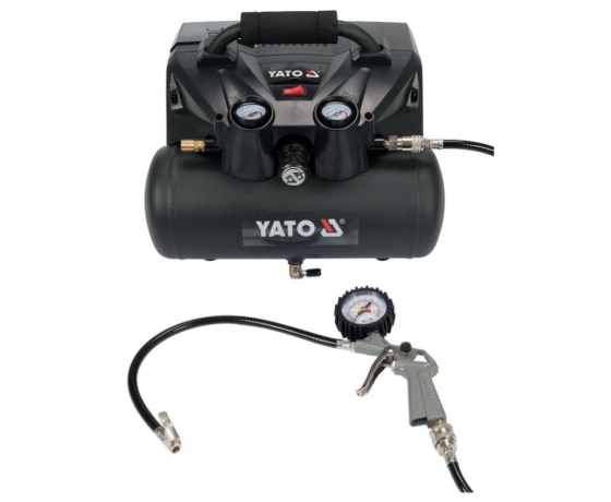 Фото 4 - Компресор акумуляторний YATO 36 В (2х18В), 800 Вт,тиск ≤ 8 Bar, под.повітря- 98 л/хв, ресивер- 6 л
