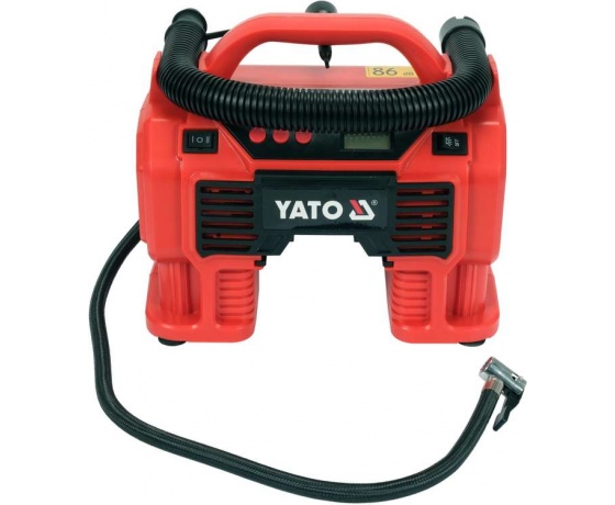 Фото 4 - Компресор акумуляторний,YATO Li-Ion 18В,3.0AxГ,60Вт,тиск ≤ 11Bar,под повітря-21л/хв(БЕЗ АКУМУЛЯТОРА)