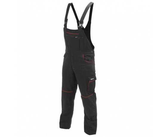 Фото 11 - Комбінезон робочий COMFY YATO розмір L, чорно-червоний, 9 кишень, 100% бавовна