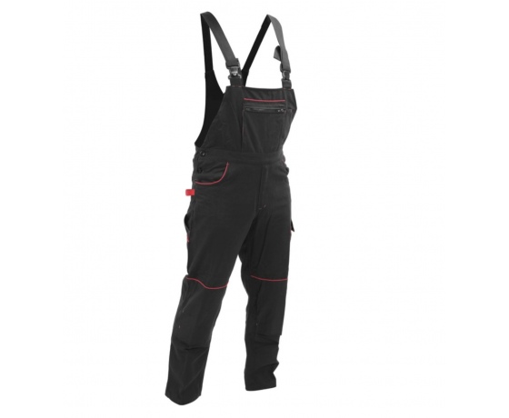 Фото 9 - Комбінезон робочий COMFY YATO розмір S, чорно-червоний, 9 кишень, 100% бавовна