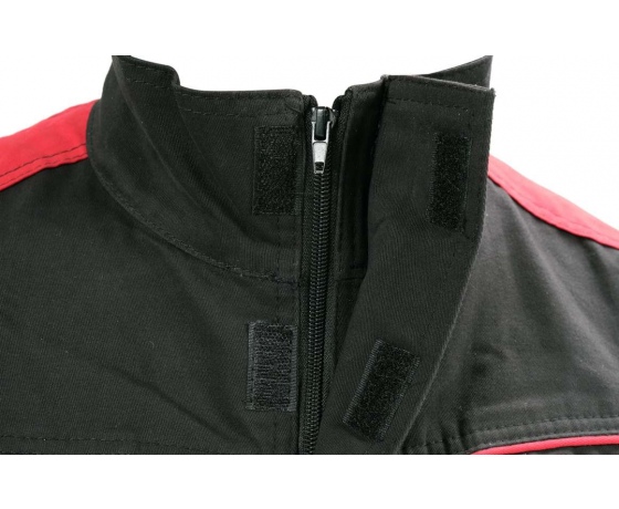 Фото 5 - Куртка робоча COMFY YATO розмір L/XL, чорно-червона, 7 кишень, 100% бавовна