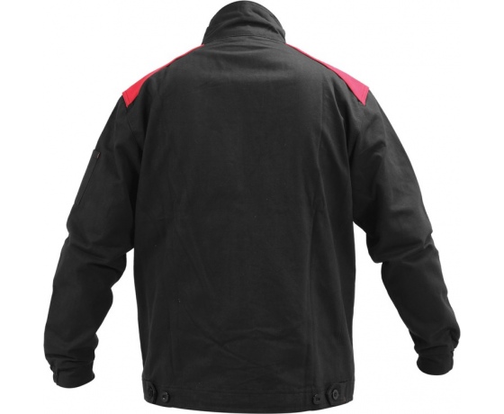 Фото 2 - Куртка робоча COMFY YATO розмір L/XL, чорно-червона, 7 кишень, 100% бавовна