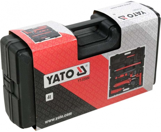 Фото 3 - Стійка розпірна гідравлічна в наборі YATO 4 т, хід штока- 125 мм, діапазон приводу- 270-395 мм