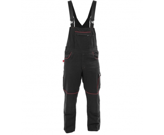 Фото 4 - Комбінезон робочий COMFY YATO розмір L/XL, чорно-червоний, 9 кишень, 100% бавовна