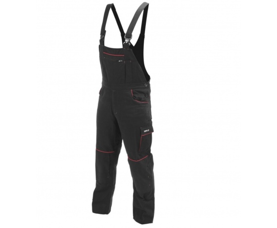 Фото 7 - Комбінезон робочий COMFY YATO розмір XL, чорно-червоний, 9 кишень, 100% бавовна