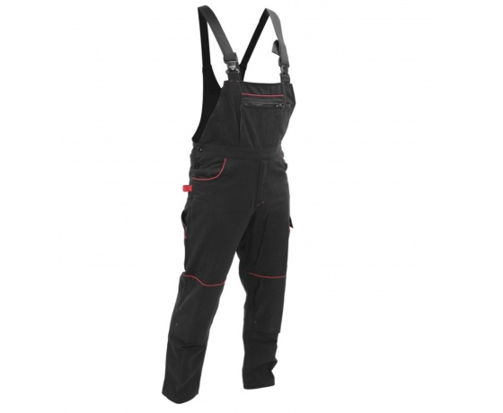 Фото 8 - Комбінезон робочий COMFY YATO розмір XL, чорно-червоний, 9 кишень, 100% бавовна