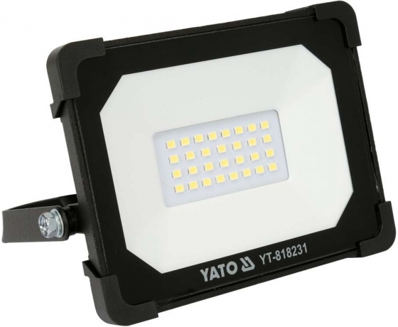 Фото 4 - Прожектор з SMD-діодним випромінювачем YATO: 20 Вт, 230 В, 1900 Лм, 30 діодів, 140x 124.5x 32 мм