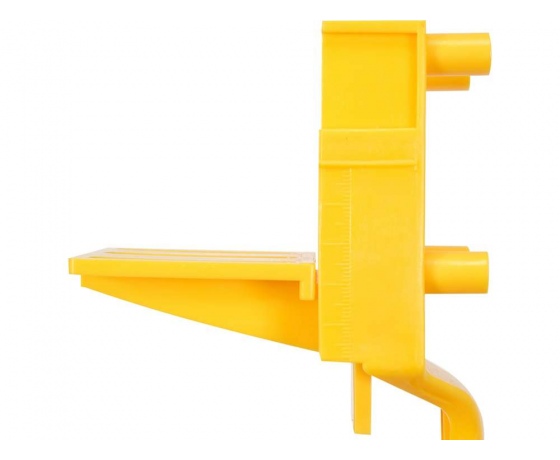 Фото 3 - Шаблон для кілкових сполучень YATO з отворами Ø= 6, 8, 10 мм, 195х 70х 115 мм