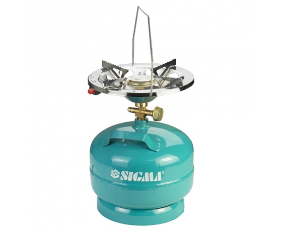 Фото 3 - Набор комплект газовый кемпинг с пьезоподжигом Comfort 5л + Пистолет термоклеевой автономный Ø8мм 8Вт/6В SIGMA (29031112)