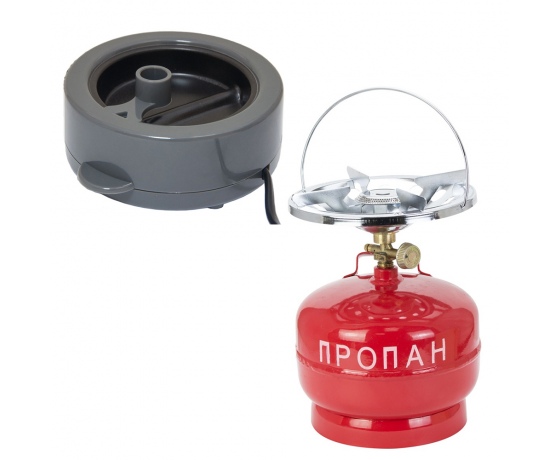 Фото 2 - Набор комплект газовый кемпинг 5л + Ванночка термоклеевая с тефлоновым покрытием 100Вт SIGMA (29032112)