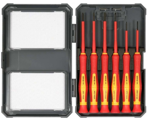 Фото 3 - Набір викруток прецизійних діелектричних ізольованих YATO: до 1000 V, 6 шт.