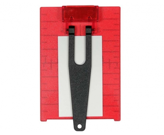 Фото 4 - Пластина прицільна для нівеліра з лазерним червоним променем YATO 105х 75х 3,2 мм