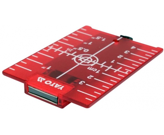Фото 5 - Пластина прицільна для нівеліра з лазерним червоним променем YATO 105х 75х 3,2 мм
