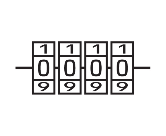 Фото 5 - Замок навісний з кодовим замиканням VOREL: латунний корпус- 50х 40 х25 мм, сталева дуга- 23х25х 8 мм