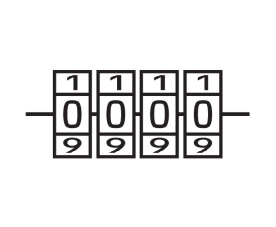 Фото 6 - Замок навісний з кодовим замиканням VOREL: латунний корпус- 52х 40 х25 мм, сталева дуга- 56х25х 8 мм