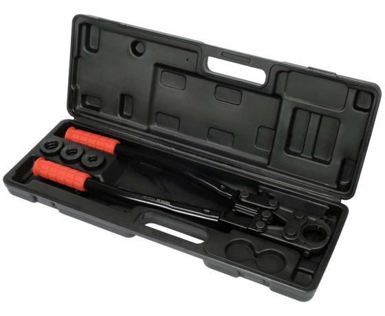 Фото 5 - Прес-кліщі для труб PEX-AL.-PEX і PERT YATO; l= 42 см, розвід губ- 25 мм. з насадк U-тип 16/20/26 мм