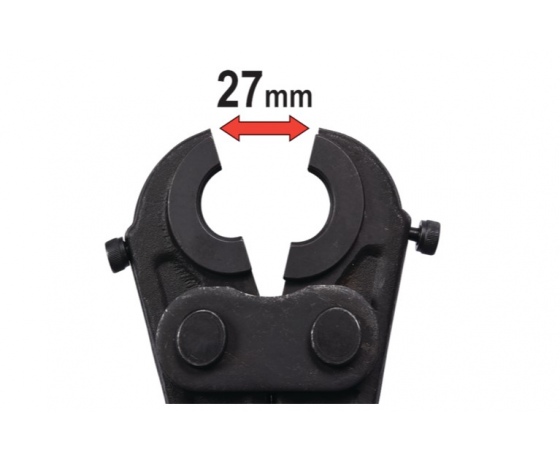 Фото 7 - Прес-кліщі для труб PEX-AL.-PEX і PERT YATO; l= 42 см, розвід губ- 25 мм. з насадк U-тип 16/20/26 мм