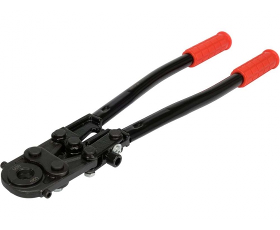 Фото 2 - Прес-кліщі для труб PEX-AL.-PEX і PERT YATO; l= 42 см, розвід губ- 25 мм. з насадк U-тип 16/20/26 мм