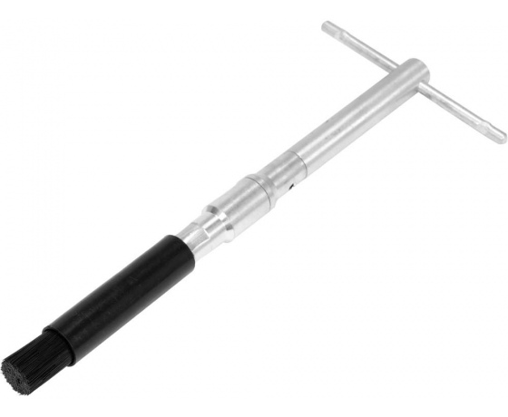 Фото 3 - Стрижні для очистки гнізд сопл форсунок YATO 2 щіткові, 20 ватні Ø= 10/20мм вороток, компл. 23 елем.