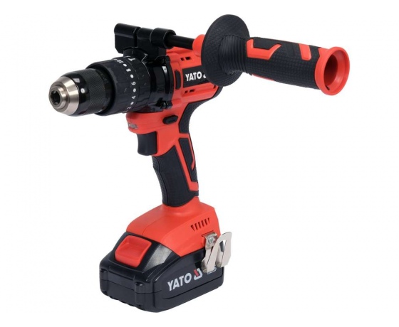 Фото 3 - Шуруповерт-дриль безщітков. акумул. Li-Ion YATO: U= 18 В, 3АГод, крутн.мом.- 75 Нм, патр Ø=1.5-13 мм