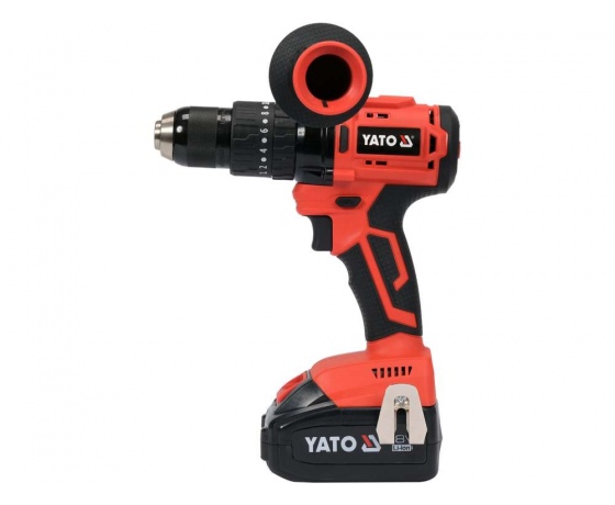 Фото 4 - Шуруповерт-дриль безщітков. акумул. Li-Ion YATO: U= 18 В, 3АГод, крутн.мом.- 75 Нм, патр Ø=1.5-13 мм