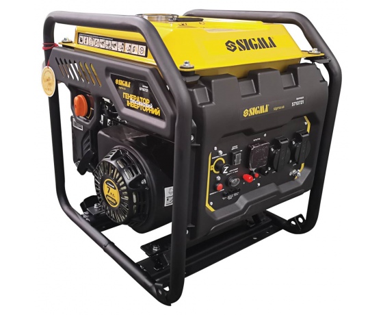 Фото 3 - Генератор инверторный бензиновый 2.2/2.5кВт 12л 4-х тактный ручной запуск SIGMA (5710721)