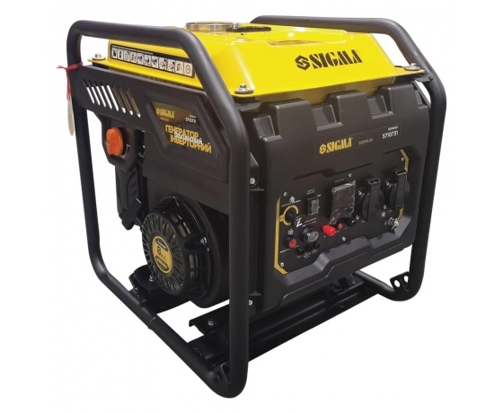 Фото 3 - Генератор инверторный бензиновый 3.0/3.5кВт 12л 4-х тактный ручной запуск SIGMA (5710731)