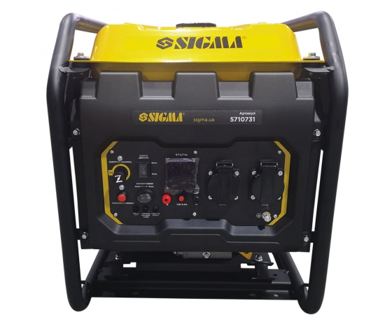 Фото 4 - Генератор инверторный бензиновый 3.0/3.5кВт 12л 4-х тактный ручной запуск SIGMA (5710731)