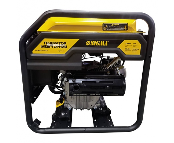 Фото 5 - Генератор инверторный бензиновый 3.0/3.5кВт 12л 4-х тактный ручной запуск SIGMA (5710731)