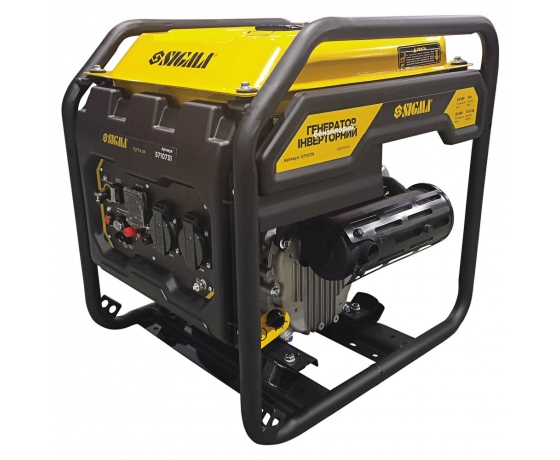 Фото 2 - Генератор инверторный бензиновый 3.0/3.5кВт 12л 4-х тактный ручной запуск SIGMA (5710731)
