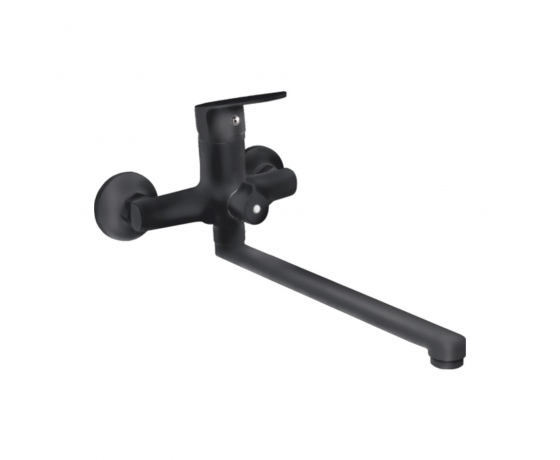 Фото 2 - Смеситель s37 Ø35 для ванны излив прямой 350мм дивертор встроенный картриджный (B) AQUATICA (9737225)