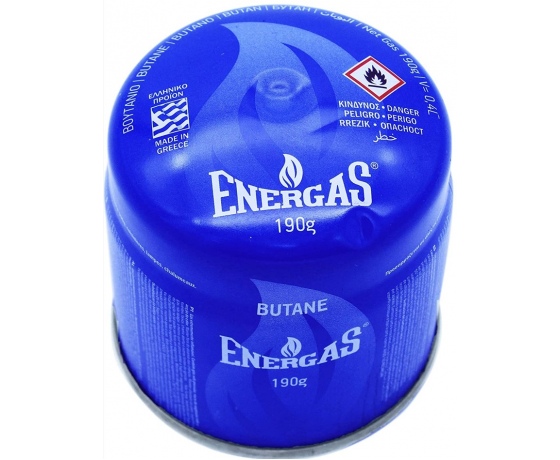 Фото 2 - Балон газовий 1-разовий ENERGAS пробивний. 190g/330ml. type 200 BUTAN (E417) [48]