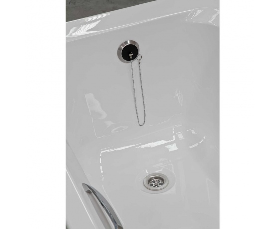 Фото 3 - Cифон для ванны с пробкой на цепочке и адаптером Ø40/50мм WIRQUIN (9543420)