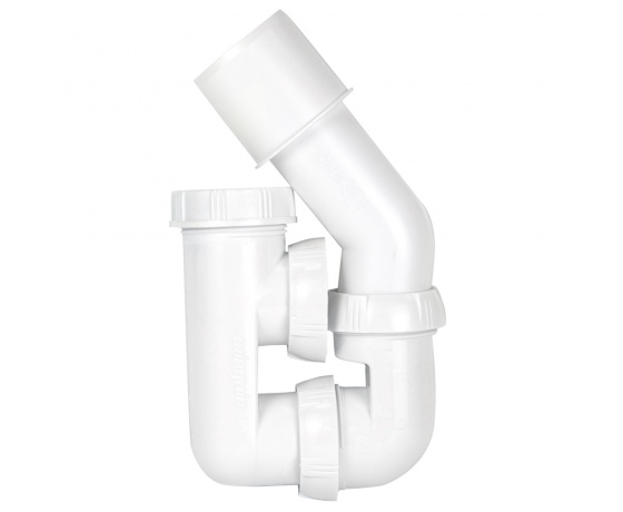 Фото 4 - Cифон для ванны с пробкой на цепочке и адаптером Ø40/50мм WIRQUIN (9543420)