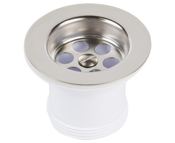 Фото 3 - Клапан донный для кухонной мойки с пробкой на цепочке 1½