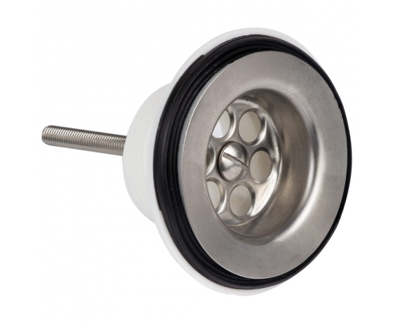 Фото 3 - Клапан донный для раковины с пробкой на цепочке 1¼