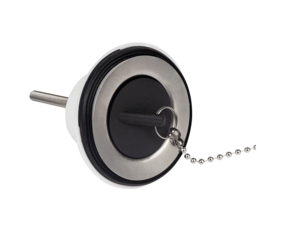 Фото 4 - Клапан донный для раковины с пробкой на цепочке 1¼